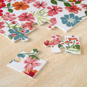 Kleine Blume, im Stile von calico nahtloser Backgr Puzzle (Seite)