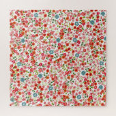 Kleine Blume, im Stile von calico nahtloser Backgr Puzzle (Horizontal)