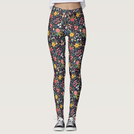 Kleine Blume Leggings (Vorderseite)