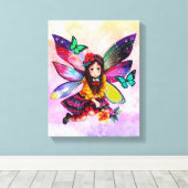 Kleine Blume Leinwanddruck (Insitu (Holzboden))