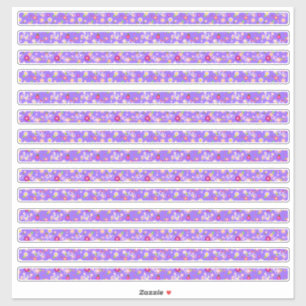 Kleine Blume Lila schmale Grenzen Aufkleber