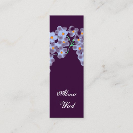 Kleine Blume Mini Visitenkarte (Vorderseite)