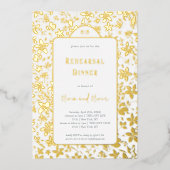 Kleine Blume Probe Abendessen Folieneinladung (Vorderseite)