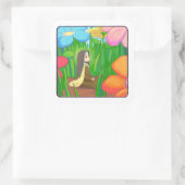 Kleine Blume - St. Thérèse von Lisieux Quadratischer Aufkleber (Tasche)