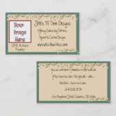 Kleine Blumen-Reben:: Land-Visitenkarten Visitenkarte (Vorne/Hinten)