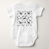 Kleine Blüten Baby Strampler (Rückseite)