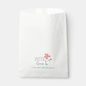 Kleine Blüten-Handschrift Geschenktütchen (Vorderseite)