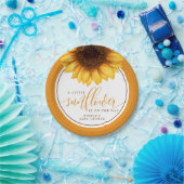 Kleine Blütenblume auf dem Weg Babydusche Pappteller (Party)