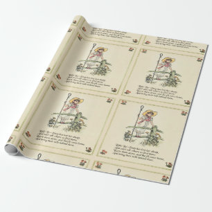 Kleine Bo-Peep: Klassiker Kate Greenaway Nursery Geschenkpapier