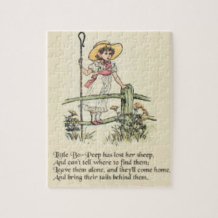 Kleine Bo-Peep: Klassiker Kate Greenaway Nursery Puzzle