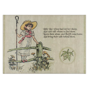 Kleine Bo-Peep: Klassiker Kate Greenaway Nursery Schneidebrett