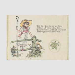 Kleine Bo-Peep: Klassiker Kate Greenaway Nursery Seidenpapier