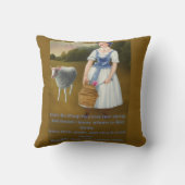 Kleine Bo-Pep hat ihren Schafspass niedlich verlor Kissen (Rückseite)