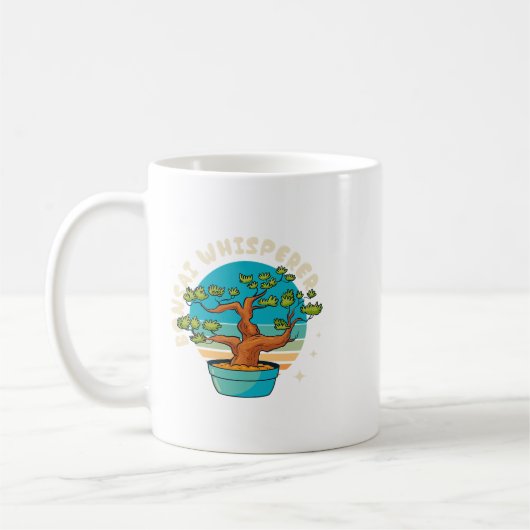 Kleine Bonsai Pflanze Whisperer Kleiner Baum Bonsa Kaffeetasse (Links)