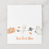 Kleine Boo Babydusche geflochtene Platzkarte (Außenseite Aufgefaltet)