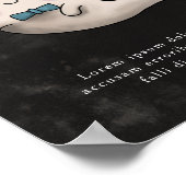 Kleine Boo Boy Ghost Baby Dusche Benutzerdefiniert Poster (Ecke)