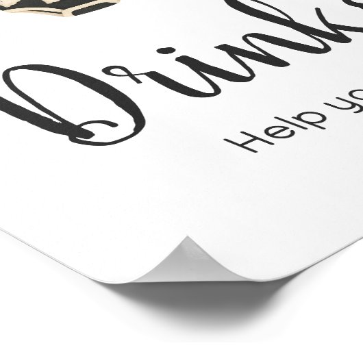 Kleine Boo Clothesline Baby Duschtränke Zeichen Poster (Ecke)