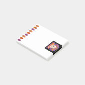 KLEINE BOO Creme Chow Post-it Klebezettel (angewinkelt)