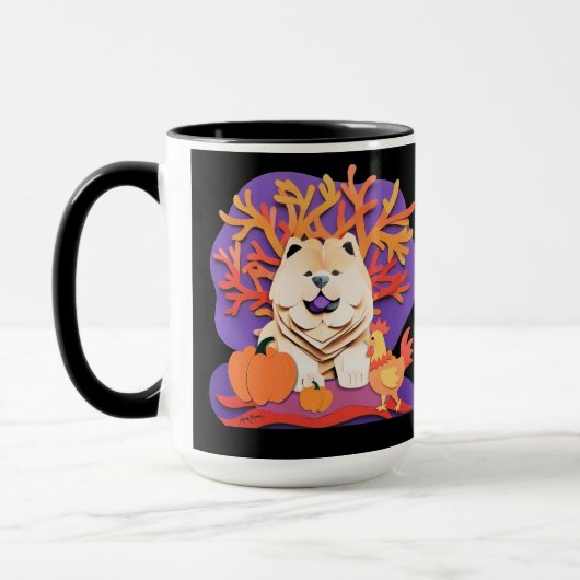 KLEINE BOO Creme Chow Tasse (Links)