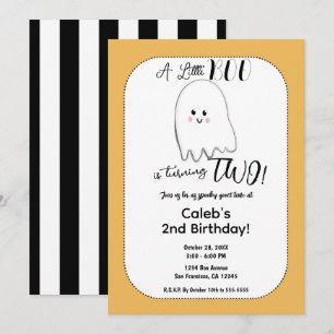 Kleine Boo Gespenster Kinder Halloween Geburtstags Einladung