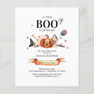 Kleine Boo Halloween-Baby-Shower-Einladung