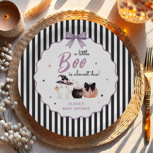 Kleine Boo Halloween-Geist-Baby-Party Pappteller