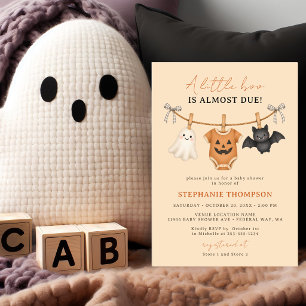 Kleine Boo Halloween Gingham-Baby-Party  Einladung
