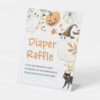 Kleine Boo Halloween-Windel-Raffel-Baby-Party Sockelschild