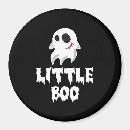 Kleine Boo in Halloween-Cool-Grafik Magnet (Vorne)