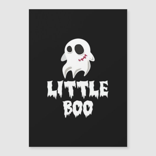 Kleine Boo in Halloween Cooles Grafikdesign Magnetkarte (Vorderseite)
