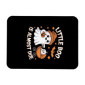 Kleine Boo ist bald fällig - Halloween Schwangersc Magnet (Horizontal)