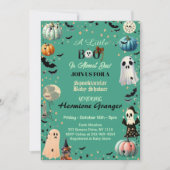 Kleine BOO ist wegen Ghost Pumpkin Spooky Baby Dus Einladung (Vorderseite)