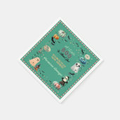 Kleine BOO ist wegen Ghost Pumpkin Spooky Baby Dus Serviette (Ecke)