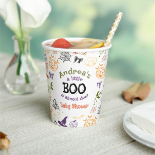Kleine Boo kommt bald! Gruselige Babyparty Pappbecher