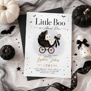 Kleine Boo kommt bald Halloween-Baby-Party  Einladung