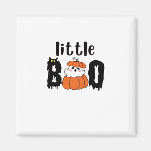 Kleine Boo Süße Halloween-Kürbis-Katze im Vintage- Magnet