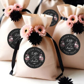 Kleine Boos sind süße gotische Wasserfarben Floral Runder Aufkleber