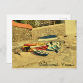 Kleine Boote, Dubrovnik, Kroatien Postkarte (Vorne/Hinten)