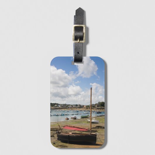 Kleine Boote | Ploumanac'H, Frankreich Gepäckanhänger (Vorderseite Vertikal)
