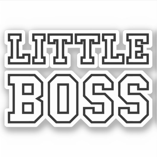 KLEINE BOSS AUFKLEBER (Vorderseite)
