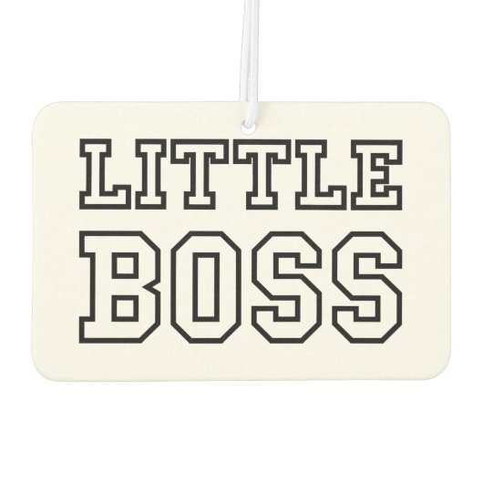 KLEINE BOSS AUTOLUFTERFRISCHER (Rückseite)