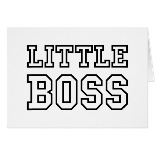 KLEINE BOSS-KARTE (Vorderseite (Horizontal))