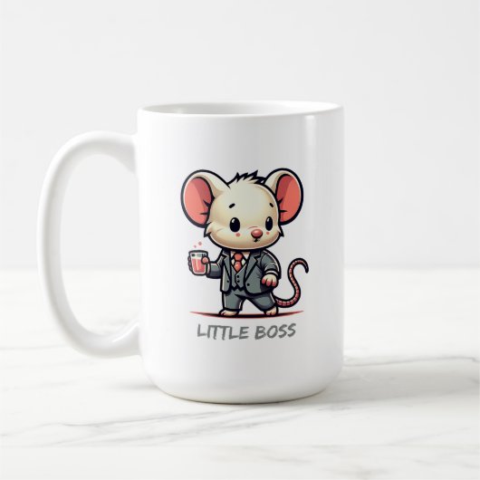 Kleine Boss-Maus Kaffeetasse (Links)