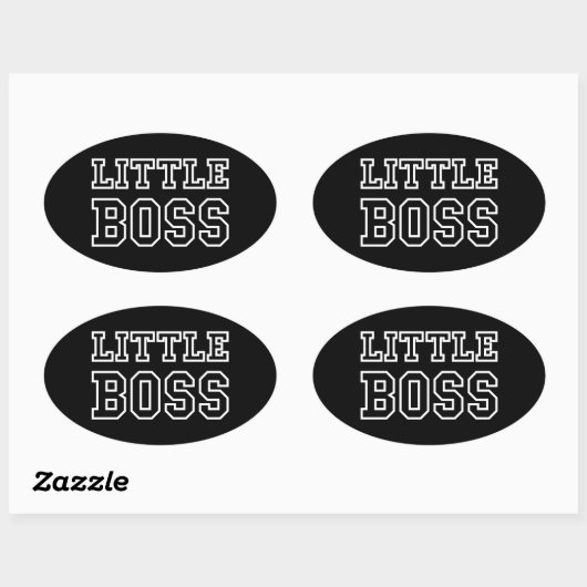 KLEINE BOSS OVAL STICKER (Blatt)