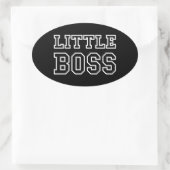 KLEINE BOSS OVAL STICKER (Tasche)