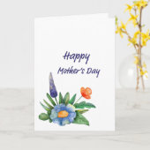 Kleine Bouquet Muttertag Karte (Gelbe Blume)