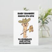 KLEINE BOY BABY SHOWER EINLADUNGEN (Stehend Vorderseite)