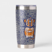 Kleine Braune Maus Thermobecher (Rückseite)