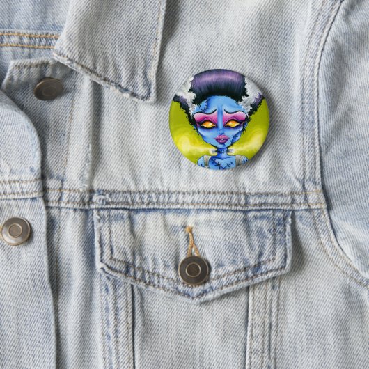 Kleine Braut von Frankenstein Button (Beispiel)