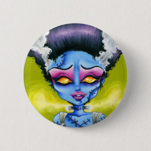 Kleine Braut von Frankenstein Button